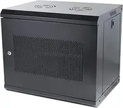 9U Wall Mount Server Cabinet IT Network Rack Enclosure Locking Door Black