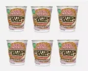 Nissin Cup Noodles Everything Bagel Flavor Ramen 2.25 oz Limited Edition 6 Pack