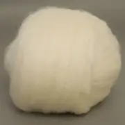 Jacob Top (Natural White) 100g Wool Roving Spinning Fibre Top for Needle Felting