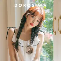 在飛比找蝦皮商城優惠-DOROSIWA 跳色邊細肩綁帶洋裝睡衣 甜美 顯瘦 飄逸 