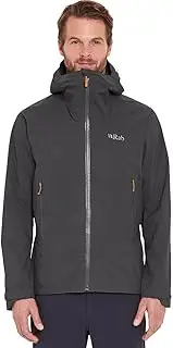 [Rab] Men's Downpour Light Jacket Lightweight Waterproof Hooded Coat for Hiking & Trekking