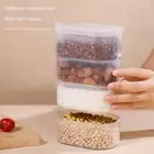 Plastic Trasparent Crisper with Lid Condiment Boxes Refrigerator Storage Box