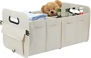 Car Storage Trunk - Oxford Cloth Car Storage Bag with Handle, Foldable Car Trunk Storage Box, Sturdy Trunk Storage Organizer, Folding Organization Container, Car Organizer and Storage for SUV