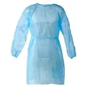 40 Pack Level 2 Disposable Isolation Gowns with Elastic Cuff Latex-Free Non-W...