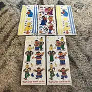 Sesame Street Big Sesame Workshop Sticker Sheets 1 Big Bird Cookie 2 Bert Ernie