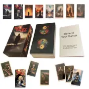 Tarot Deck Red Fairy Tarot Fortune Telling English Party Board Game 78 Cards