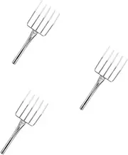 NOLITOY 3pcs Heavy Duty Garden Fork Bean Sprout Tool Compact Design for Easy Transplanting and Digging