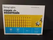 100ct Incandescent Indoor/Outdoor Miniature String Lights Clear Bulbs Black Wire