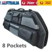 Archery Bow Bag Arrow Shoulder Carrier Quiver Holder Hunting Tube Case 8 Pocket