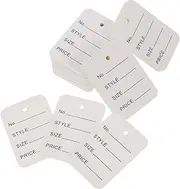 jojofuny 1000pcs Tags for Shoes Hats and Clothing Hanging Tags for Store Displays Material for Jewelry and Product Labeling