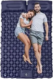 Sleeping Pad for Camping - Inflatable Mattress Camping with Built-in Foot Pump - Inflatable Backpacking Accessories for Hiking Outdoor Travel Car Trekking Adventures