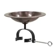 ACHLA Classic II Birdbath Over Rail Bracket, Antique Copper - BB-05-OR2