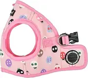 [Puppia] Lady Beetle Step-in Vest Dog Harness No Choke No Pull Walking Training for Small and Medium Dog - Pink - S