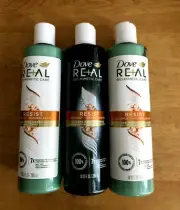 3 Dove Real Bio-Metric Care Resist Shampoo & Conditioner 10oz