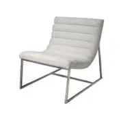 Caviar White Leather Sofa Chair
