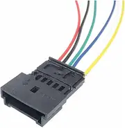 DAHUOKUP 5 Set 6 Hole 1-1703874-1 Automotive Tweeter Audio Wiring Connector, 4B0971978B Car Unsealed Socket 1-1241370-3(Yellow)