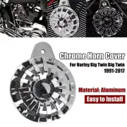 For Harley-Davidson Touring Softail Big Twin Chrome Horn Speaker Cover 1991-2017