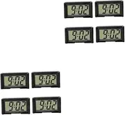 GLEAVI 2sets 4 Pcs Car Dashboard Clocks Mini Plastic Digital Clock with Lens Numbers for Home Office Use 4pcs*2