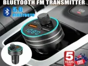 Wireless Car FM Transmitter Bluetooth Radio MP3 Music Player USB Dual Charger