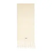 [Jacquemus] Jacquemus-Off White Alpaca L Echarpe Carro Scarf-Donna OS OS