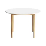 Dining Table Round White 108CM Diameter Demi