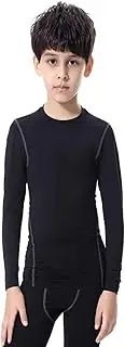 [Sanke] Boy's Long Sleeve Baselayer Quick Dry Compression Trianing T-Shirt