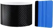 Armastuse Carbon Fiber Wrap,2 Piece Car Vinyl Wrap,5d Black Carbon Fiber Vinyl Wraps,Car DIY Wrap Vinyl Roll Film Self-Adhesive Twill Weave Sheet Sticker