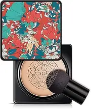 Mushroom Head Air Cushion CC Cream Foundation, Moisturizing Concealer BB Cream, Face Foundation Makeup Full Coverage Pores, Creating A Shiny and Flawless Appearance (A,Natural Color)