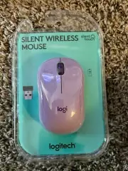 Logitech M220 Silent Wireless Optical Mouse PC MAC w/ USB Receiver 2.4GHz Purple