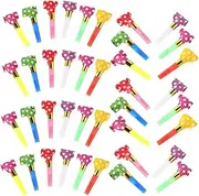 HONITANO 40pcs Whistle Noisemaker Party Blowers Party Whistles for Blowouts Party Favors Noisemakers for Blowouts Whistles Birthday Blowers Horn Plastic