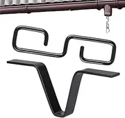 Rain Chain Gutter Clip | V-Shaped Rain Chain Clip | Lightweight Gutter Clip Portable Copper Hook Hanger