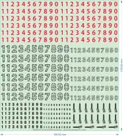 German WWII Armour - Tank Numbers - 1/35 1/48 1/72 - Water Decal
