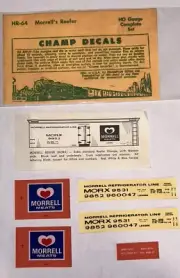 CHAMP HO DECAL-MORRELL’S REFRIGERATOR CAR - #HR-64