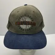 Vintage Craftsman Tools 2000 Cap Hat Strap Back Adult Adjustable Grey Blue NWT