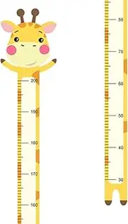 Boodecal 7 inch x 6.6 ft Giraffe Cute Animal Cartoon Version Growth Chart for Kids Height Chart Ruler Wall Decor for Measuring Kids Boys Girls Removable Vinyl Wall Decals Stickers for Children Room Nursery
