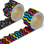 1 Roll 36 Feet of Scalloped Bulletin Board Borders for Classroom Decoration