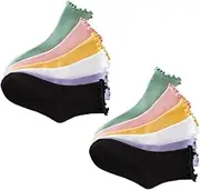 [DEARMAMY] 6 Pairs Ruffled Cotton Socks Women Socks Summer Socks for Women Cotton Socks for Women Socks for Socks for Women Cotton Socks Students Socks Cotton Socks Children