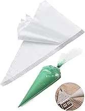 Tipless Piping Bags for Royal Icing,12 Inch Disposable Pastry Bags,100 Pcs Icing Bags for Cake, Cream Frosting and Cookie Decorating