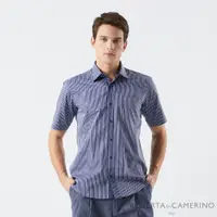 在飛比找蝦皮商城優惠-【ROBERTA 諾貝達】男裝 純棉藍條紋短袖襯衫(奧地利素