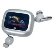 Silver Wireless Noise Cancelling Earbuds
