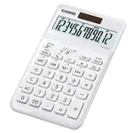 CASIO 12位元香檳機系列桌上型計算機(JW-200SC-WE)雪晶白