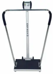 Detecto 6855-C Bariatric Scale, Digital, 600lb x .2lb / 270kg x .1kg, 18" x 14"