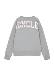 Moncler Kids Logo Cotton Sweatshirt (12-14 Years) - Grey 14 years