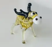 Baby MOOSE~Collectible Hand Blown Art Glass Figurine~Handmade Tiny Animal~UNIQUE