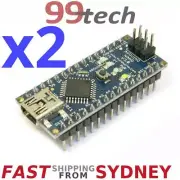 2x Arduino Nano v3.0 Compatible Board, USB, ATmega328P FTDI, Ship SYDNEY
