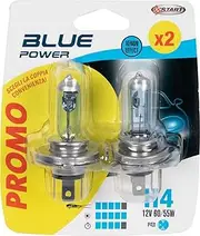 START 070.00000000009048 Light Bulb Pack of 2 Blue Power H4 12V 60/55W P.43T