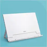 Book Stand Book Stand, Cookbook Holder Desk Reading Height, Foldable and Portable Kitchen Cooking Bookstands (Color : White)