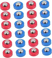 BCOATH Rollers Set for Shuffleboard Table 32pcs Sliding Balls Replacement Pucks and Rolling Beads for Mini Shuffleboard Game