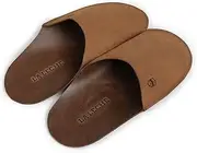 [La Leche] Minimalist Slippers for Men, Shoes for Home, Indoor-friendly Slippers, Full Grain Leather, Handmade