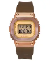 Casio G-SHOCK Digital Brown Ion Plated Bezel GM-S5600UBR-5 200M Ladies Watch